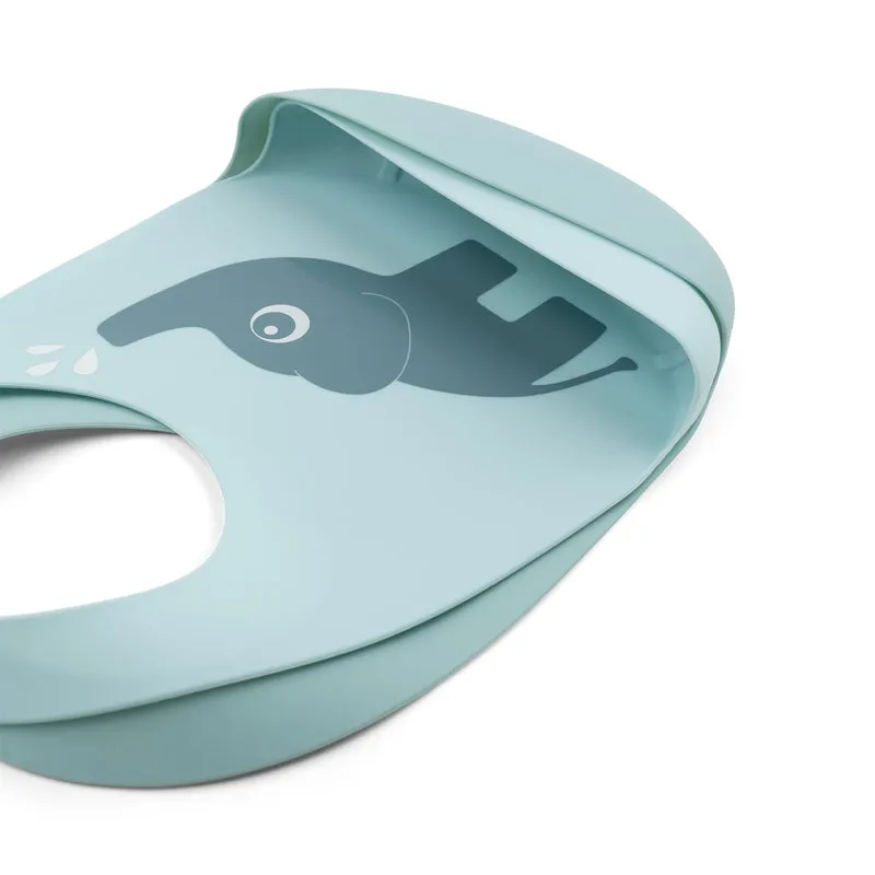 Lätzchen "Elphee Blue" aus Silikon 2er Pack
