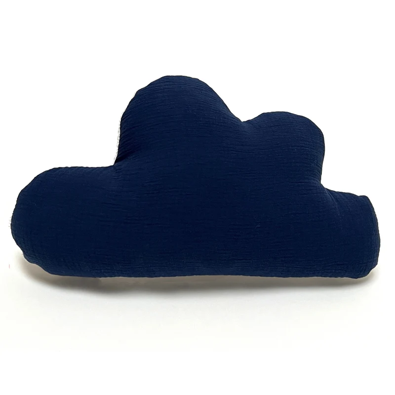 Schmusewolke Wolken-Kissen - Musselin Dunkelblau