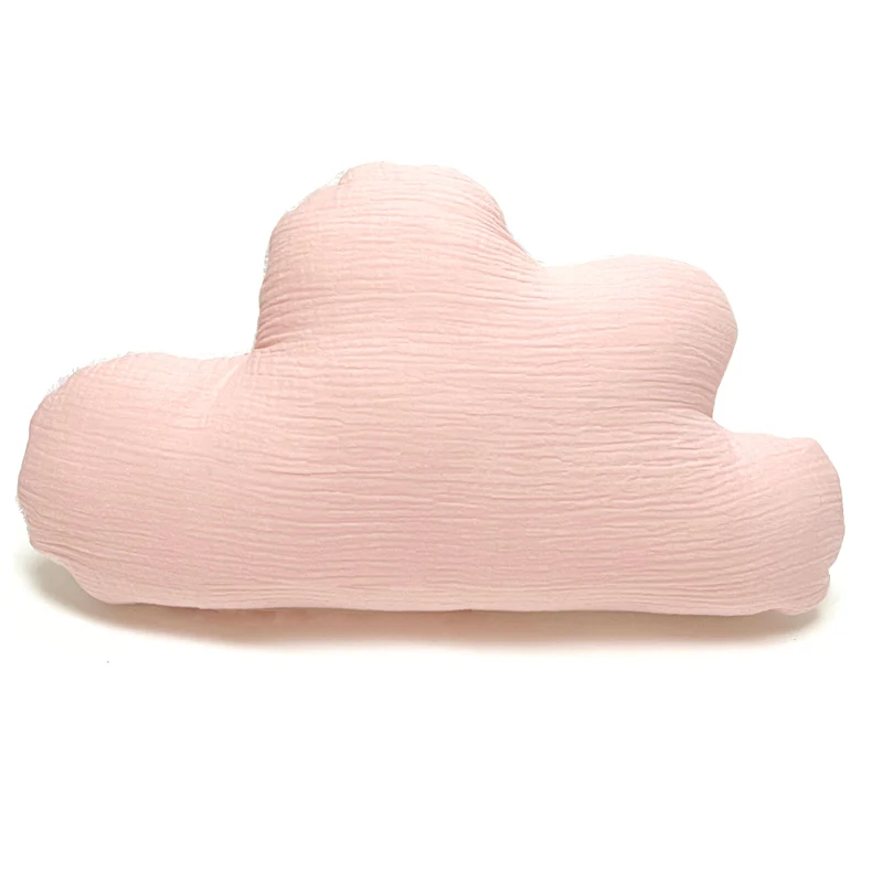 Schmusewolke Wolken-Kissen - Musselin Lachs Rosa