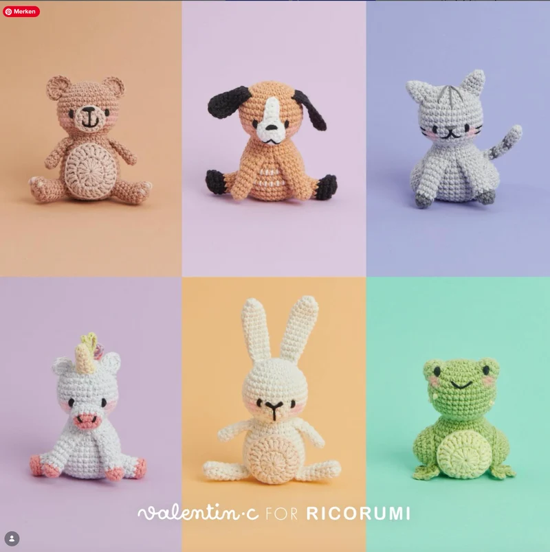 Amigurumi Häkelset Frosch – Ricorumi Mini Easy – inkl. Anleitung & Zubehör