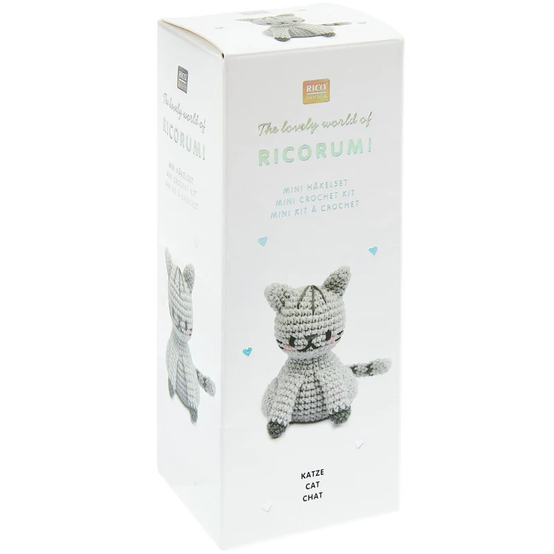 Amigurumi Häkelset Katze – Ricorumi Mini Easy – inkl. Anleitung & Zubehör