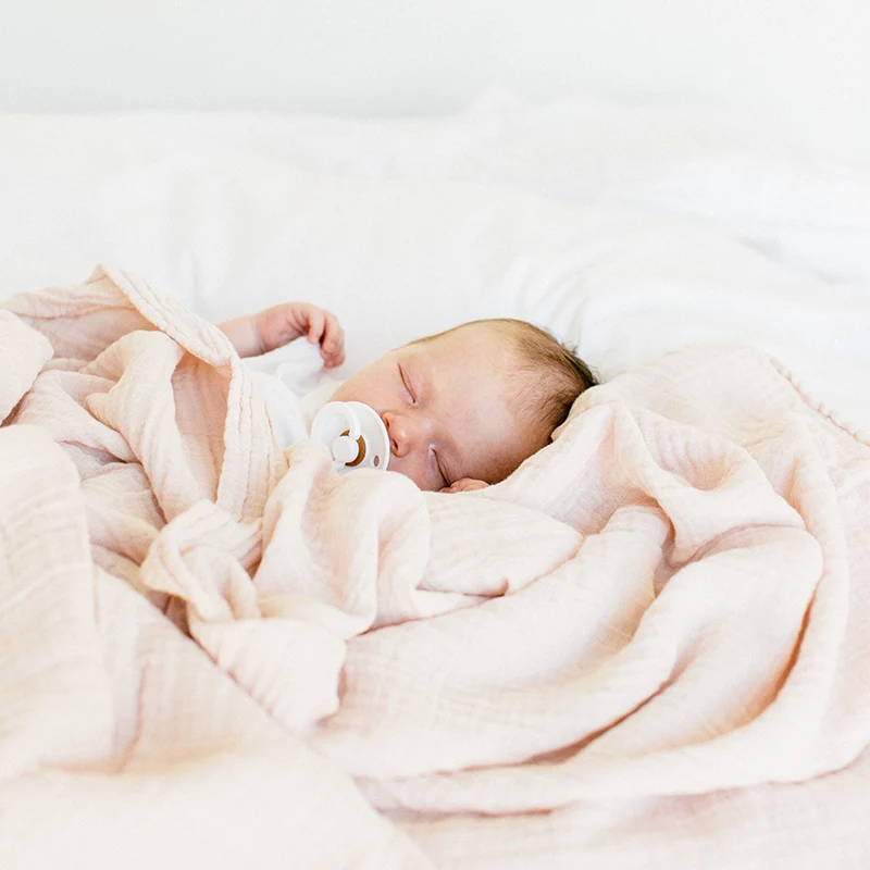 Petit Stellou Mulltuch Nooshi Blanket Blush