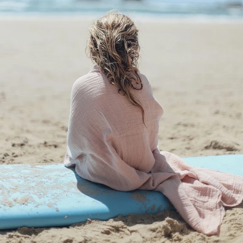 Petit Stellou Mulltuch Nooshi Blanket Blush