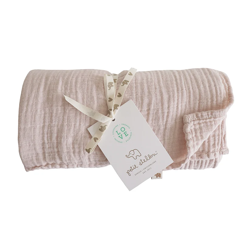 Petit Stellou Mulltuch Nooshi Blanket Blush