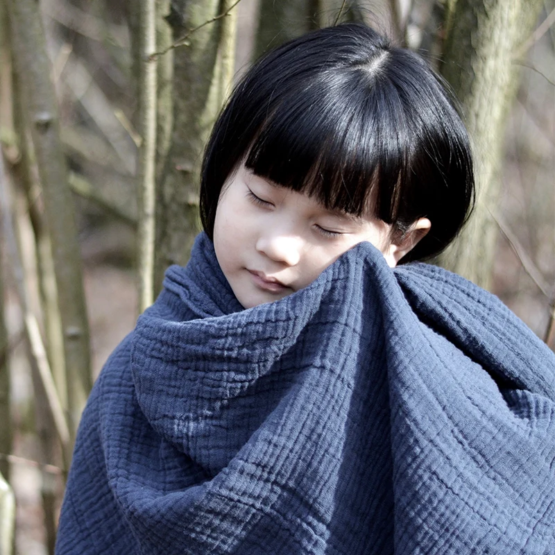 Petit Stellou Mulltuch Nooshi Blanket Midnight