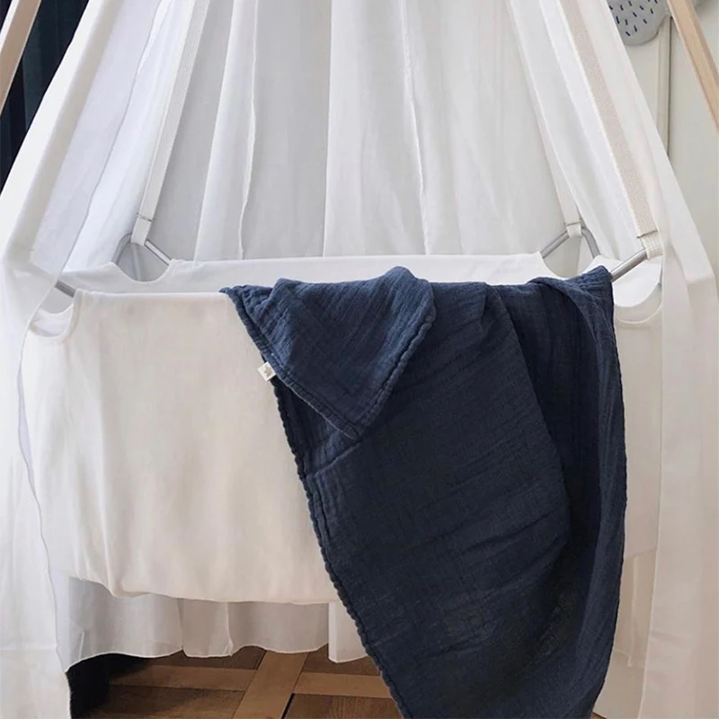 Petit Stellou Mulltuch Nooshi Blanket Midnight