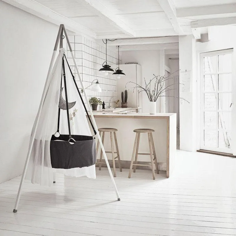 Leander Classic Stativ für Wiege Weiss/Alu