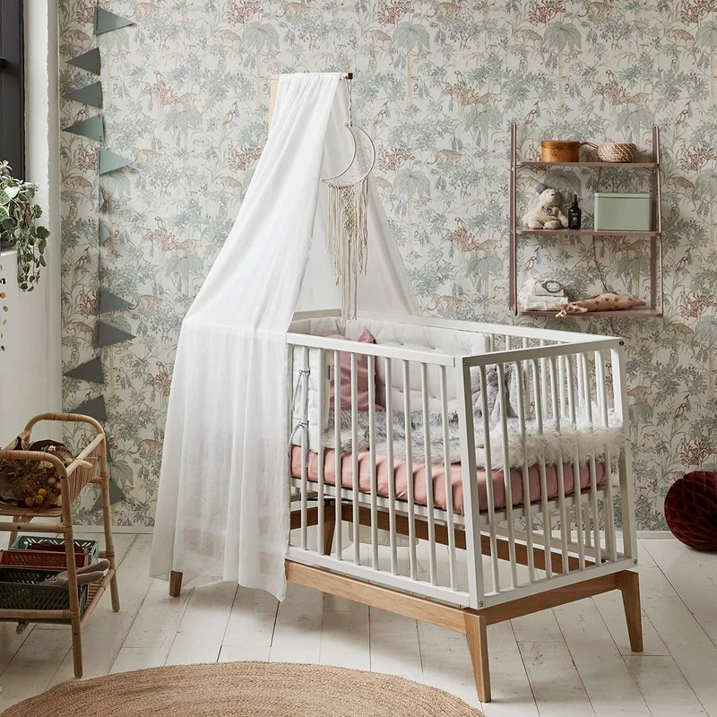 Leander Fixleintuch Bio-Baumwolle 2er-Pack Juniorbett 60 x 140 cm Wood Rose
