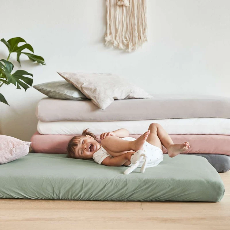 Leander Fixleintuch Bio-Baumwolle 2er-Pack Juniorbett 60 x 140 cm Wood Rose