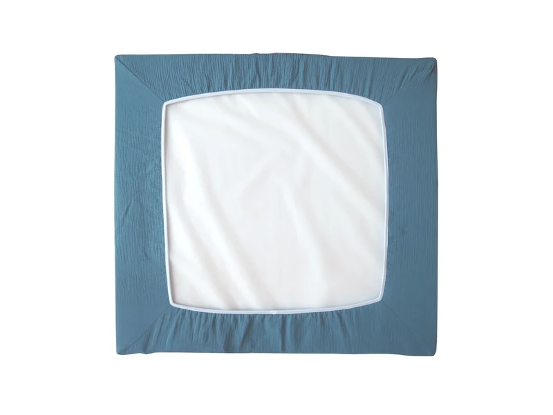Musselin Bezug für Wickelauflage / Wickelunterlage Vädra von IKEA Kornblumenblau