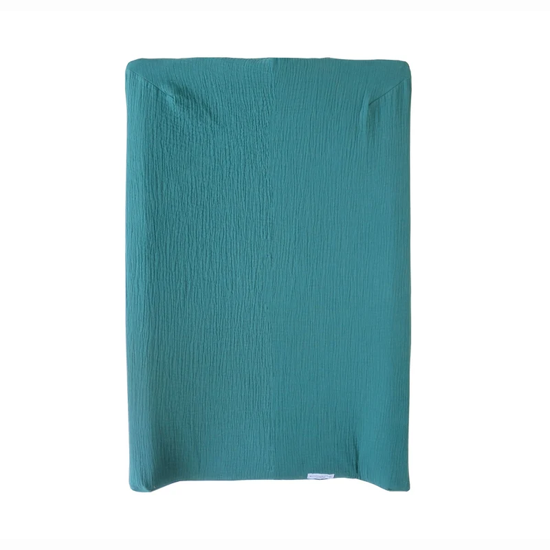 Musselin Bezug für Wickelauflage / Wickelunterlage Vädra von IKEA Seegrün
