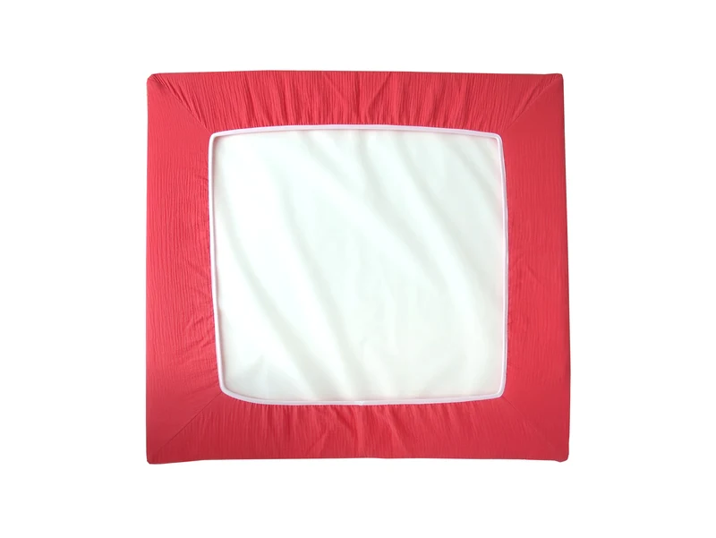 Musselin Bezug für Wickelauflage / Wickelunterlage Vädra von IKEA Korall Rot