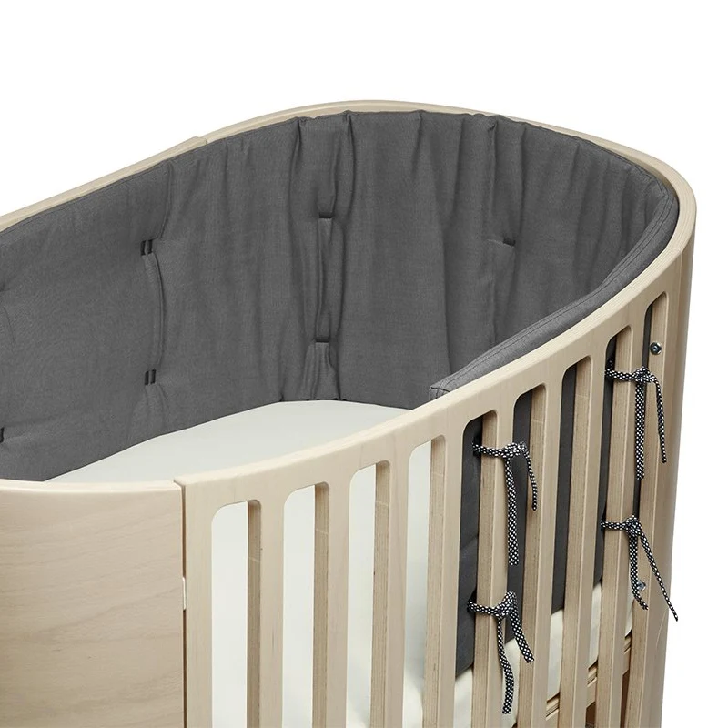 Leander Classic Nestchen Bio-Baumwolle Cool Grey
