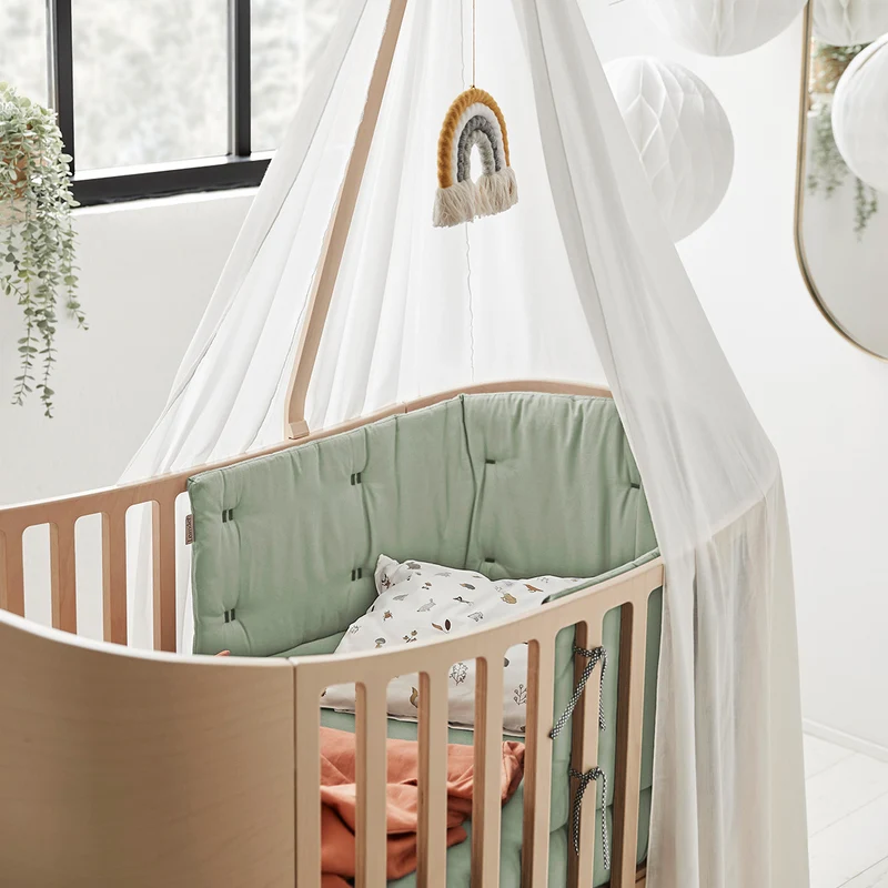 Leander Classic Nestchen Bio-Baumwolle Sage Green
