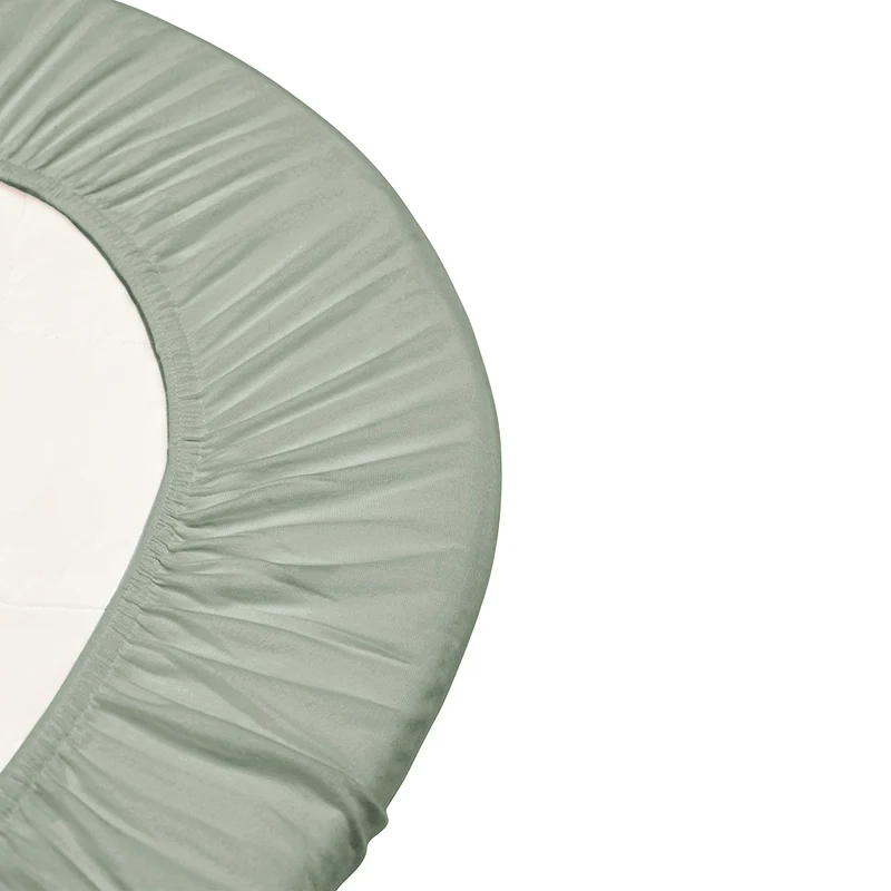 Leander Fixleintuch Bio-Baumwolle 2er-Pack Juniorbett 70 x 140 cm Sage Green