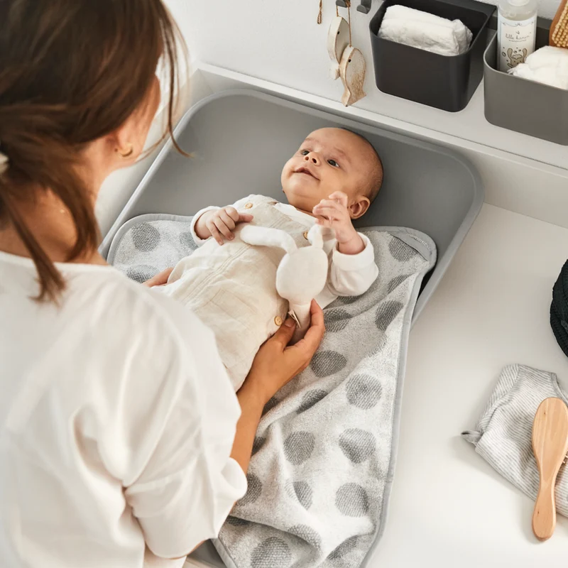 Leander Matty Wickelkissen Pearl Grey