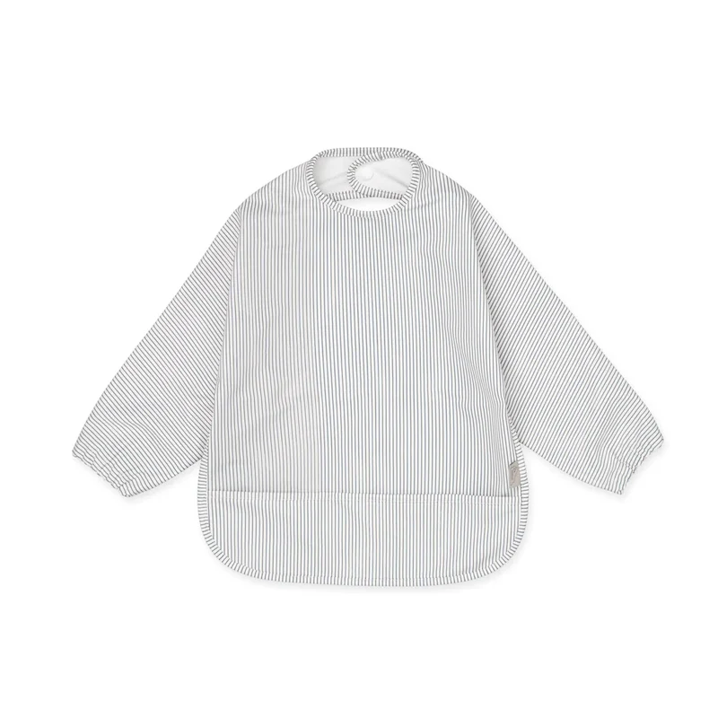 Cam Cam Copenhagen Langarm Lätzchen Classic Stripes Blue