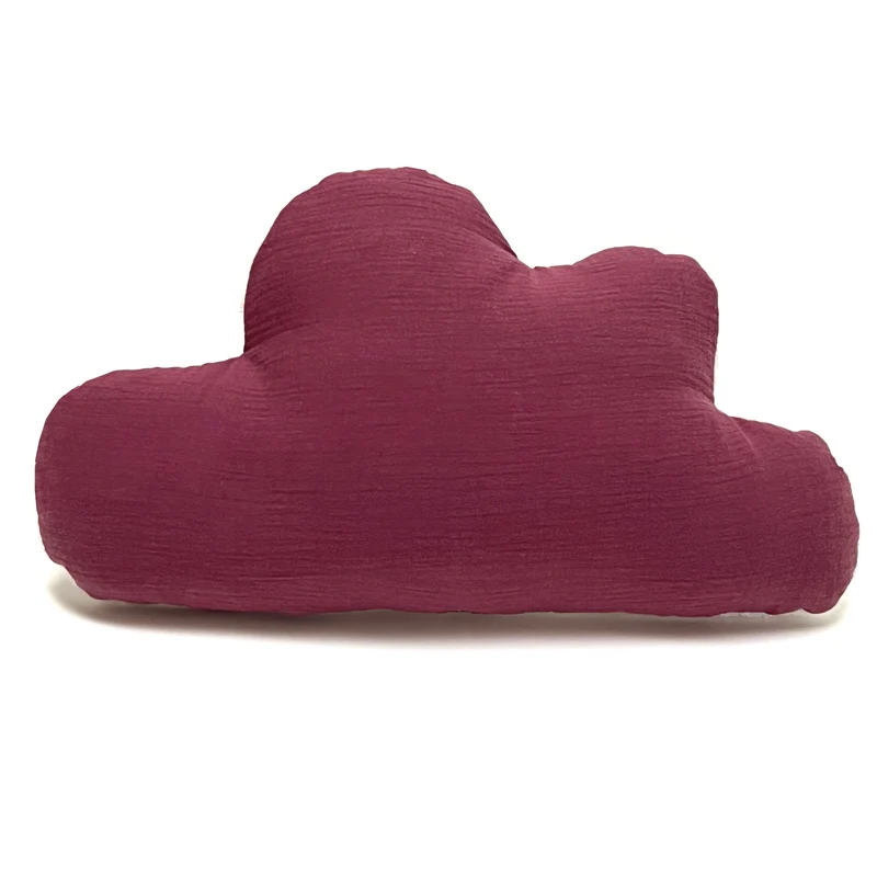 Schmusewolke Wolken-Kissen - Musselin Pflaume