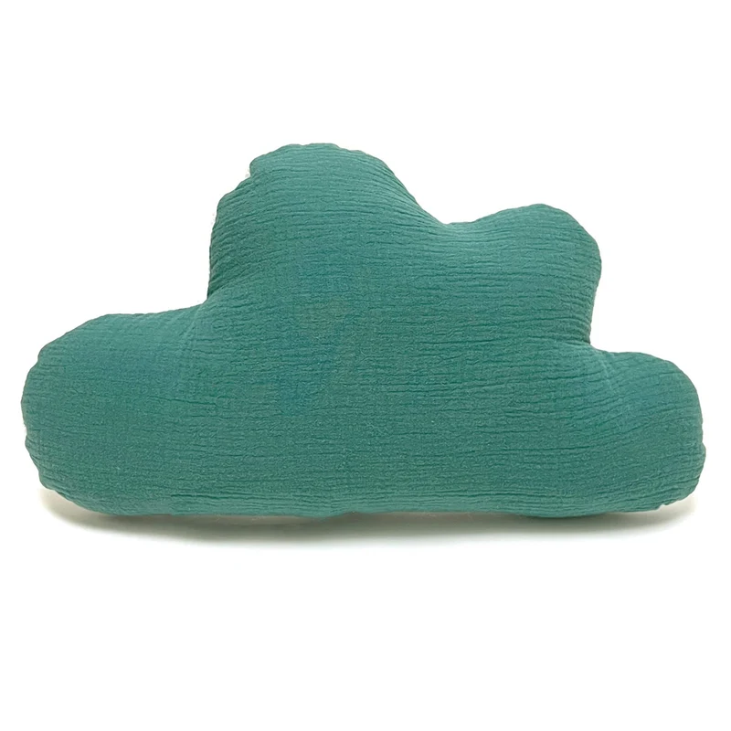 Schmusewolke Wolken-Kissen - Musselin Seegrün