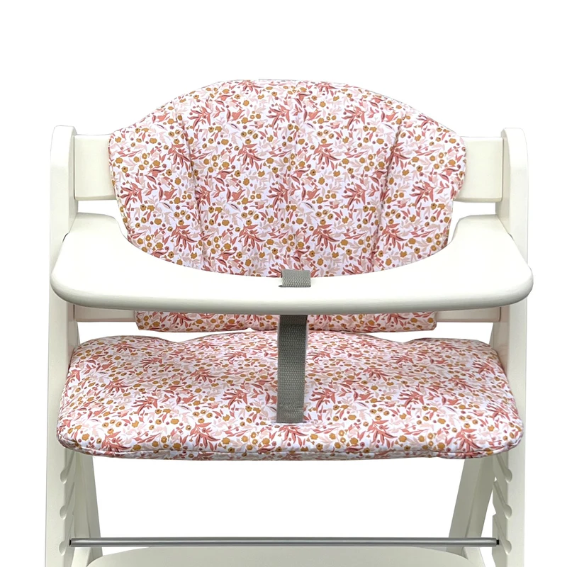Sitzkissen Set für Hauck Alpha ABWASCHBAR Blumenwiese Rosa Beige