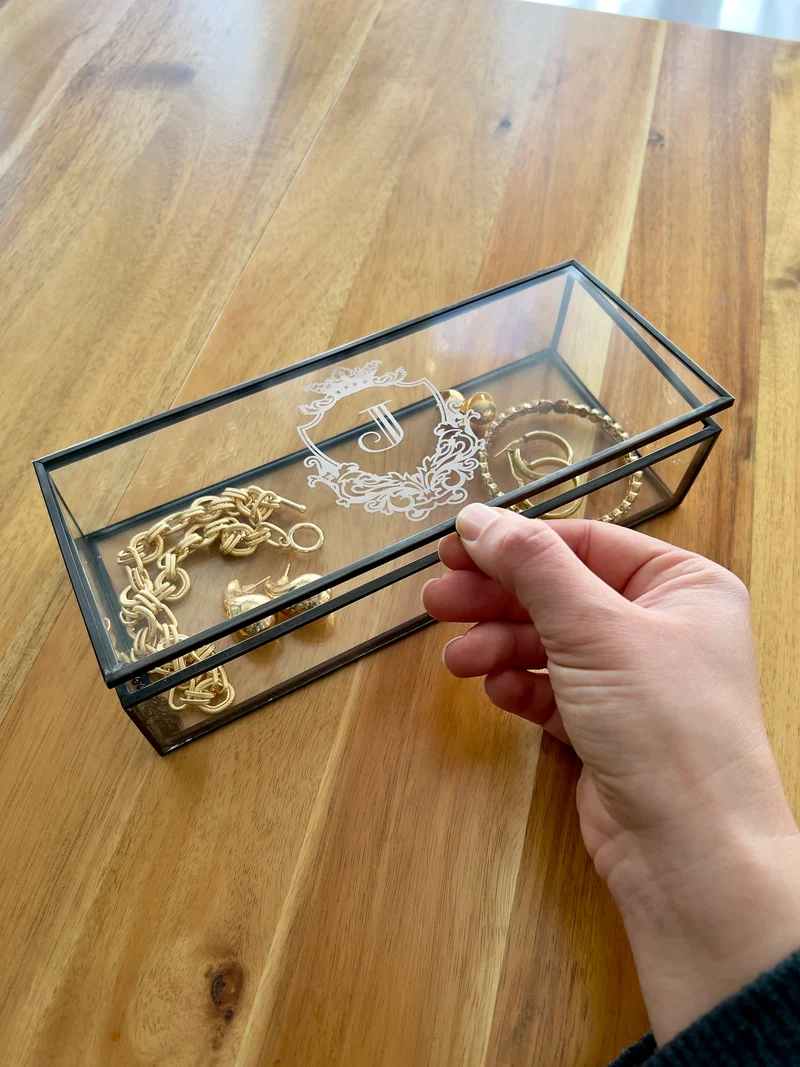 DIY Kit - Etched Glass Jewelry Box