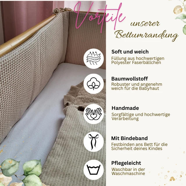 Bettumrandung Cord für Kinderbett