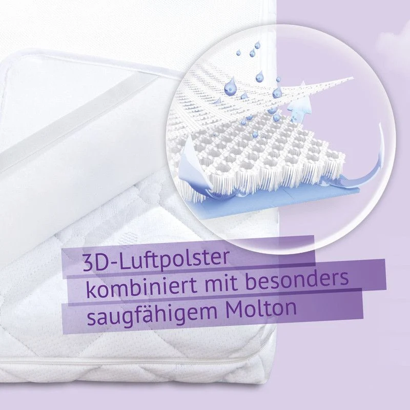 Träumeland Nässeschutzauflage Airsafe 3-D 70x140 cm Weiss
