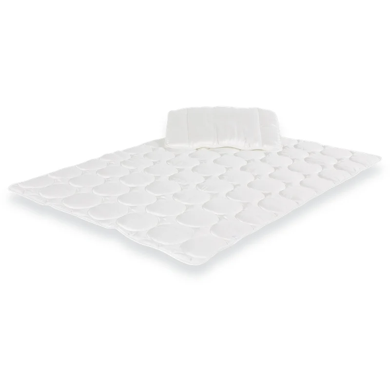 Träumeland Einziehdecke & Kissen Set Tencel 100 x 135 cm Weiss