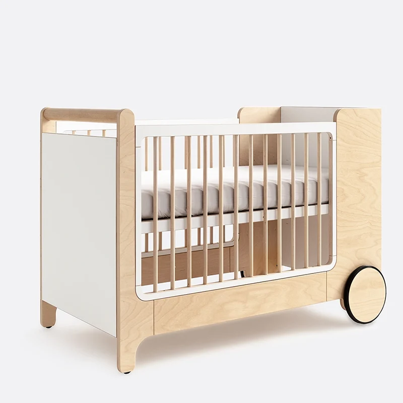 Rafa Kids Schaukelbett für Babys 65 x 125 Weiss