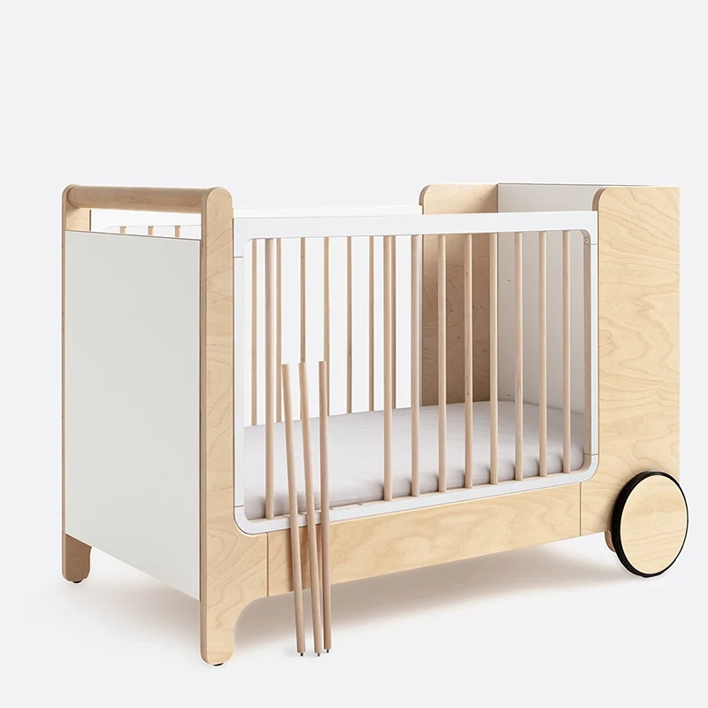 Rafa Kids Schaukelbett für Babys 65 x 125 Weiss