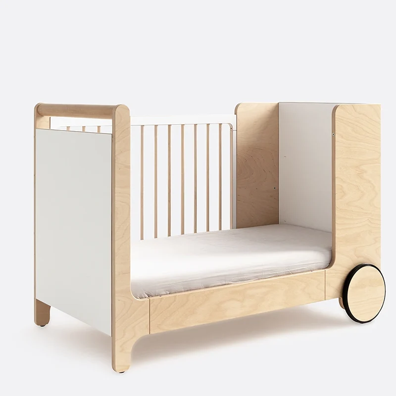 Rafa Kids Schaukelbett für Babys 65 x 125 Weiss
