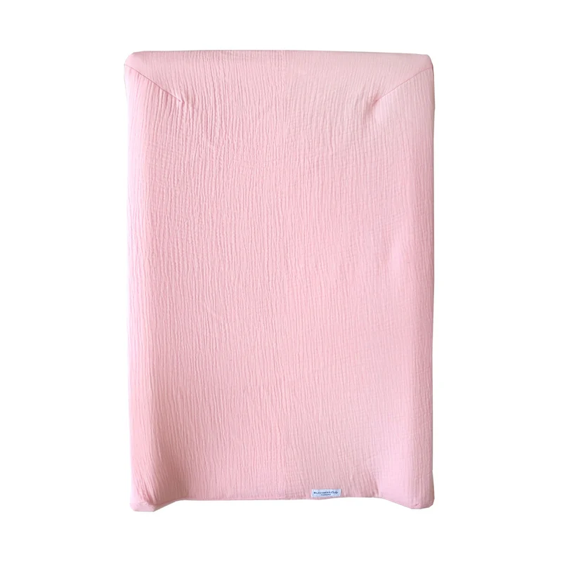Musselin Bezug für Wickelauflage / Wickelunterlage Vädra von IKEA Lachs Rosa