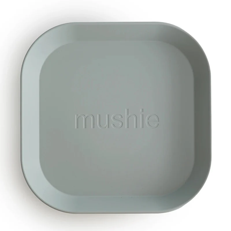 Mushie Kinderteller 2er Set Sage