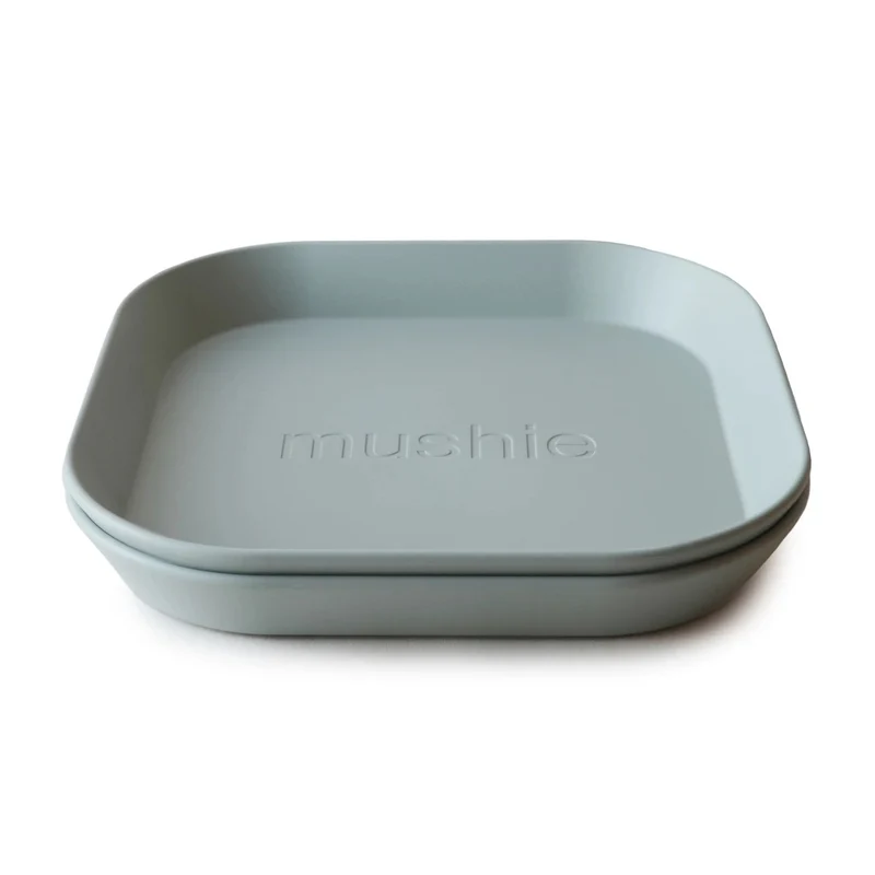 Mushie Kinderteller 2er Set Sage