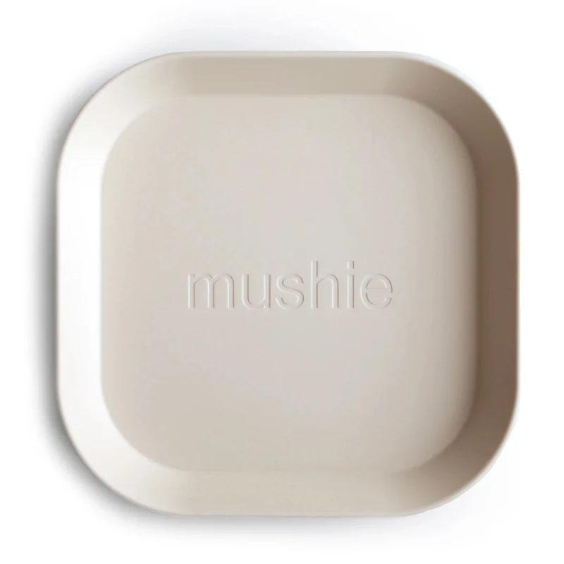 Mushie Kinderteller 2er Set Ivory