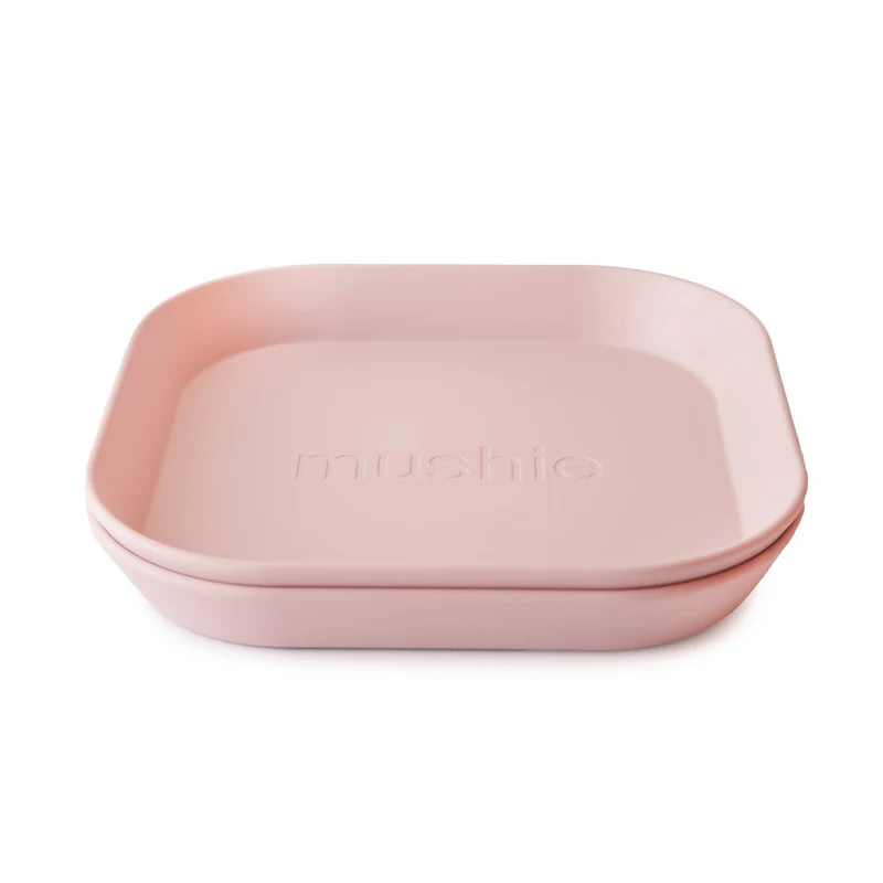 Mushie Kinderteller 2er Set Blush