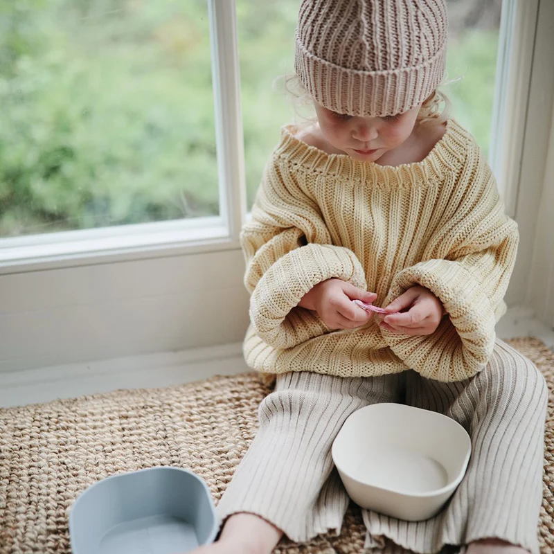Mushie Kinderschüssel 2er Set Ivory