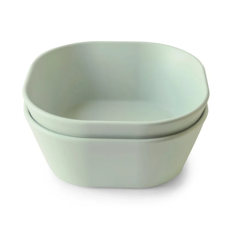 Mushie Kinderschüssel 2er Set Sage