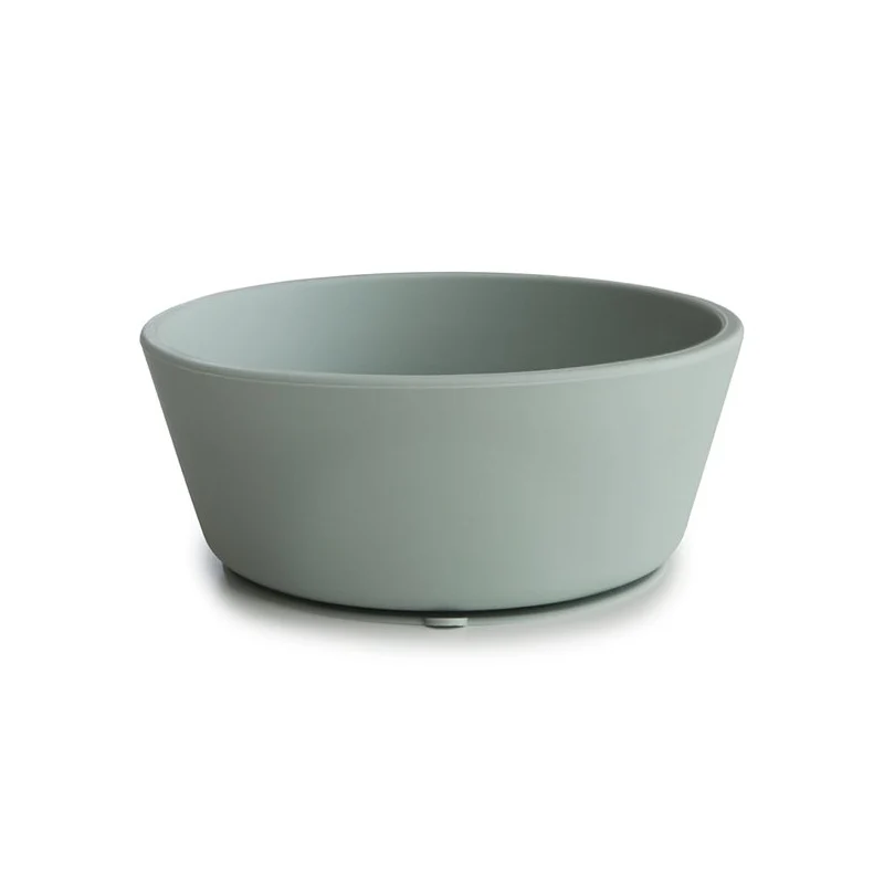 Mushie Silikon Schüssel mit Saugnapf Cambridge Blue