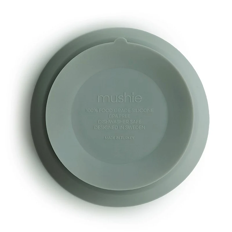 Mushie Silikon Schüssel mit Saugnapf Cambridge Blue