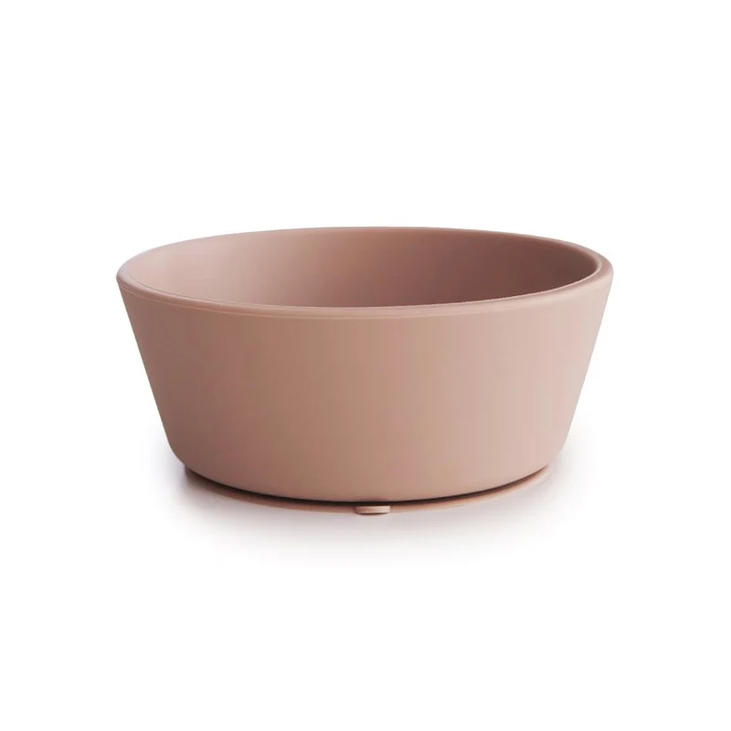 Mushie Silikon Schüssel mit Saugnapf Blush