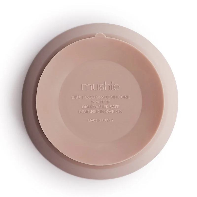 Mushie Silikon Schüssel mit Saugnapf Blush