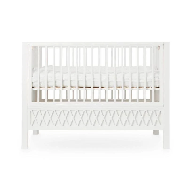 Cam Cam Copenhagen Harlequin Babybett 60 x 120 White