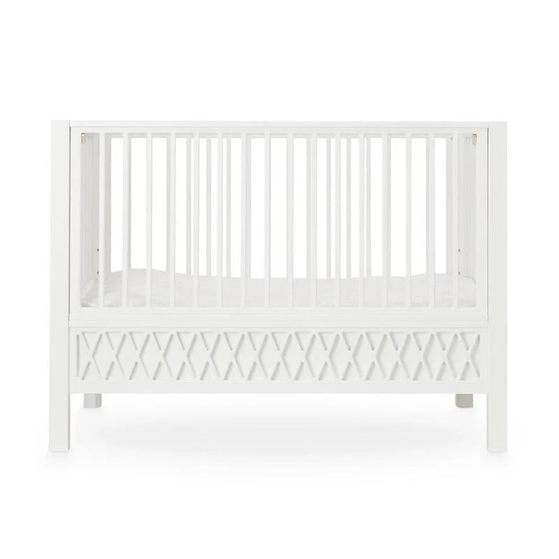Cam Cam Copenhagen Harlequin Babybett 60 x 120 White