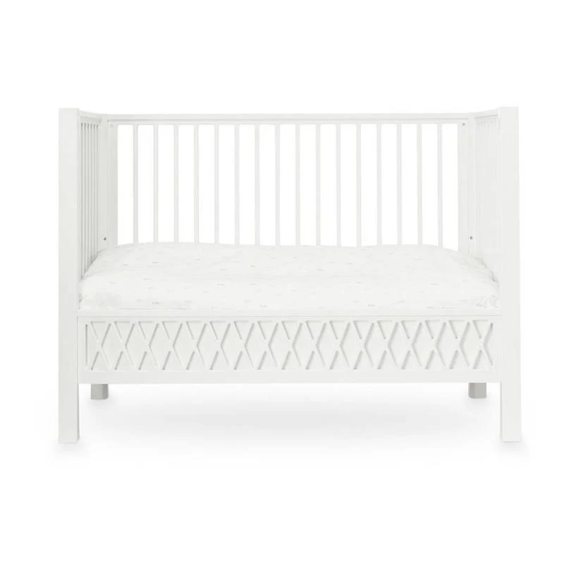 Cam Cam Copenhagen Harlequin Babybett 60 x 120 White