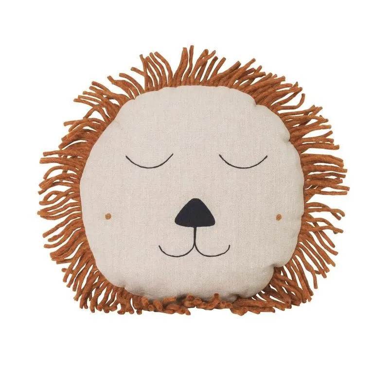 Ferm Living Safari Kissen Löwe Natural