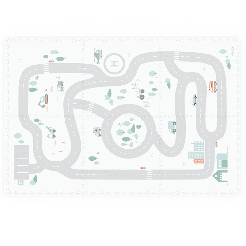 Play&Go 2 in 1 Puzzlematte 'EEVAA' doppelseitig Roadmap