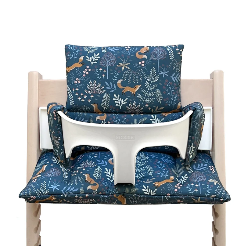 Sitzkissen Set für Stokke Tripp Trapp® Hochstuhl - Blau Fuchs
