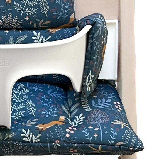 Sitzkissen Set für Stokke Tripp Trapp® Hochstuhl - Blau Fuchs