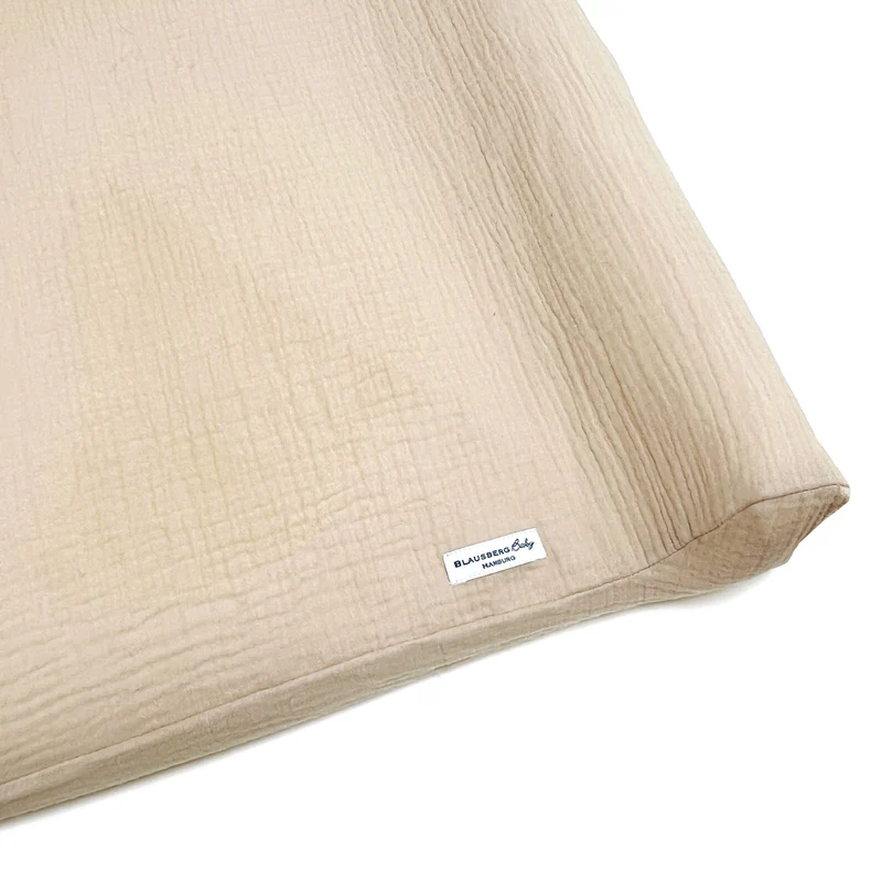 Musselin Bezug für Wickelauflage / Wickelunterlage Vädra von IKEA Beige
